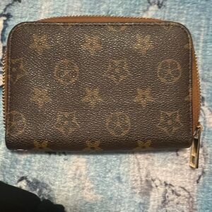 Louis Vuitton Brown Monogram Zip Coin Wallet